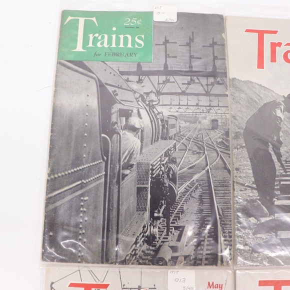 Trains Magazine 1946 Lot of 4 - Picture 2 of 5